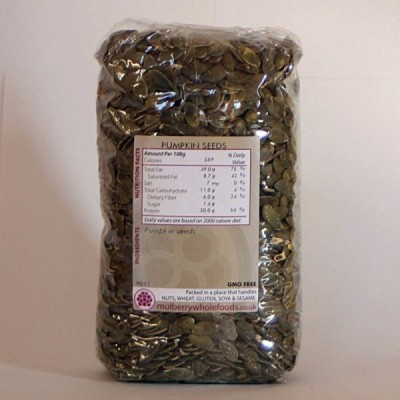 Buy Mulberry Bush Wholefoods Organic Pumpkin Seeds 500g Dried Seeds Online − UK Supplier