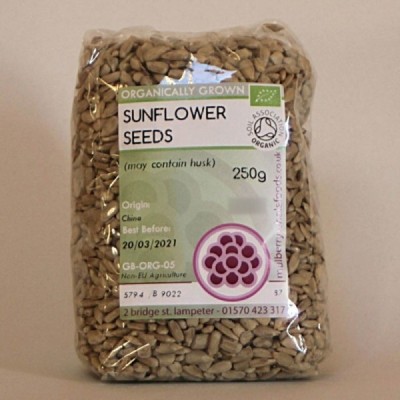 Buy Mulberry Bush Wholefoods Organic Sunflower Seeds 250g Dried Seeds Online − UK Supplier