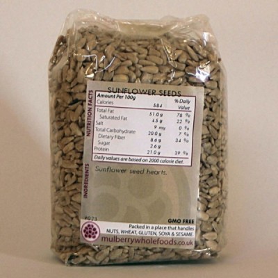 Buy Mulberry Bush Wholefoods Organic Sunflower Seeds 250g Dried Seeds Online − UK Supplier