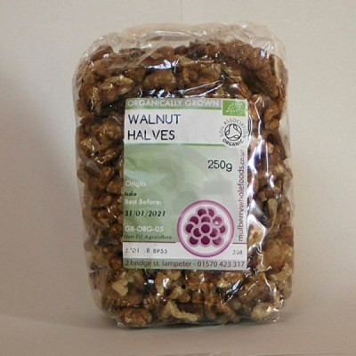 Buy Mulberry Bush Wholefoods Organic Walnut Halves 250g Dried Nuts Online − UK Supplier