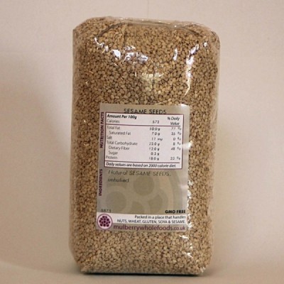 Buy Mulberry Bush Wholefoods Sesame Seeds 500g Dried Seeds Online − UK Supplier