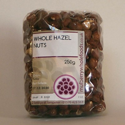 Buy Mulberry Bush Wholefoods Whole Hazel Nuts 250g Dried Nuts Online − UK Supplier