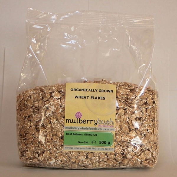 Mulberry Bush Wholefoods Organic Wheat Flakes 500g