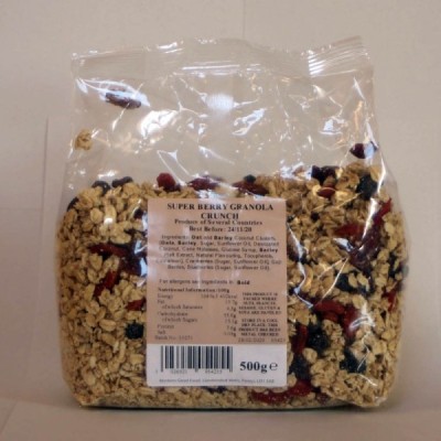 Buy Mulberry Bush Wholefoods Super Berry Granola 500g Cereals & Mueslis Online − UK Supplier