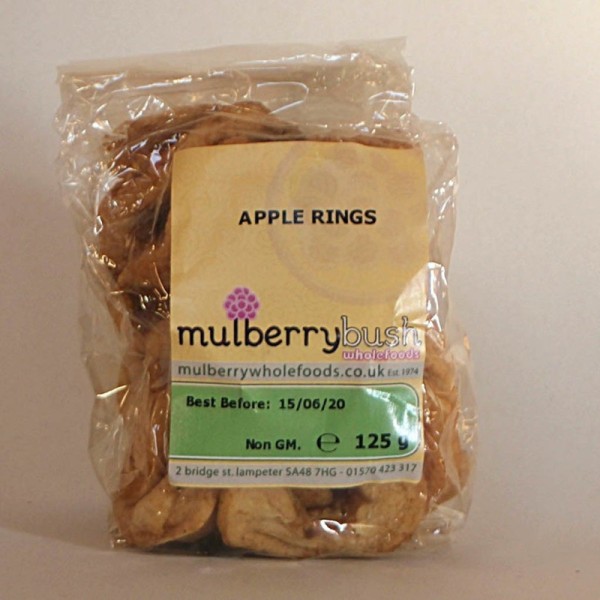 Mulberry Bush Wholefoods Apple Rings 125g