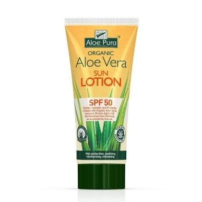 Buy Aloe Pura Aloe Vera Sun Lotion SPF 50 - 200ml Sun Care; Balms & Ointments; Hair Skin & Nails Online − UK Supplier