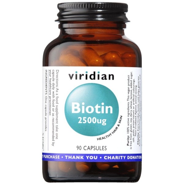 Viridian Biotin 2500ug - 90 Veg Caps