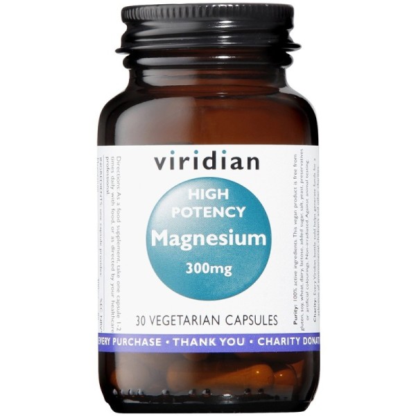 Viridian Hi-Potency Magnesium 300mg - 30 Veg Caps