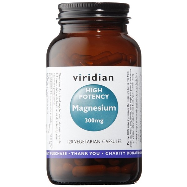 Viridian Hi-Potency Magnesium 300mg - 120 Veg Caps