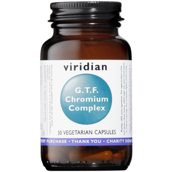 Viridian G.T.F. Chromium (200ug) Complex - 30 Veg Caps