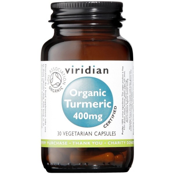 Viridian Organic Turmeric 400mg - 30 Veg Caps