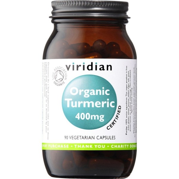 Viridian Organic Turmeric 400mg - 90 Veg Caps