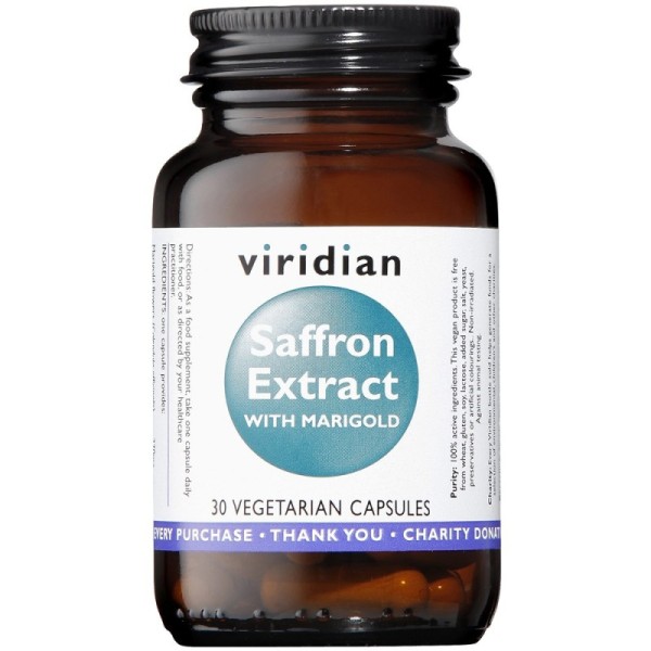 Viridian Saffron Extract 30mg with Marigold - 30 Veg Caps