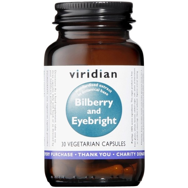 Viridian Bilberry with Eyebright Extract - 30 Veg Caps