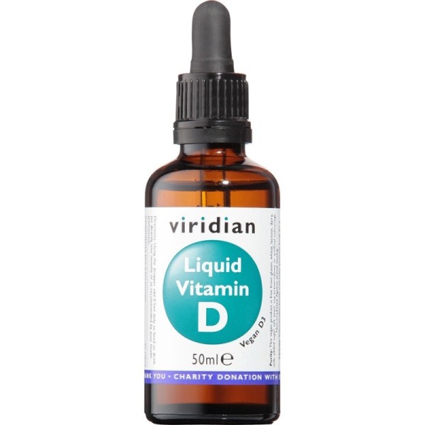 Viridian Liquid Vitamin D3 2000iu Drops - 50ml