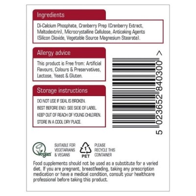 Natures Aid Cranberry 200mg (5000mg equiv) 90 Tablets