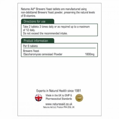 Natures Aid Brewers Yeast 300mg 500 Tablets