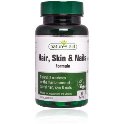 Natures Aid Hair Skin and Nails Formula 30 Tablets