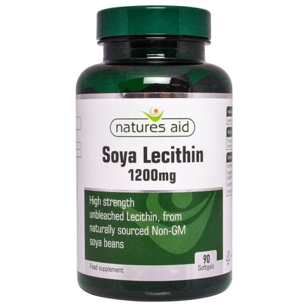 Natures Aid Soya Lecithin 1200mg 90 Softgels