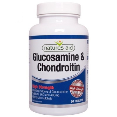 Natures Aid Glucosamine Sulphate 500mg + Chondroitin 400mg 90 Tablets