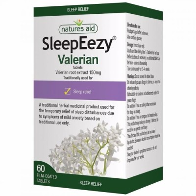 Natures Aid SleepEezy 150mg (Equivalent 750mg - 900mg of Valerian root) 60 Tablets