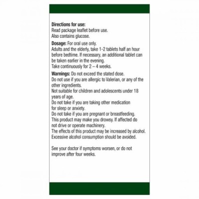Natures Aid SleepEezy 150mg (Equivalent 750mg - 900mg of Valerian root) 60 Tablets