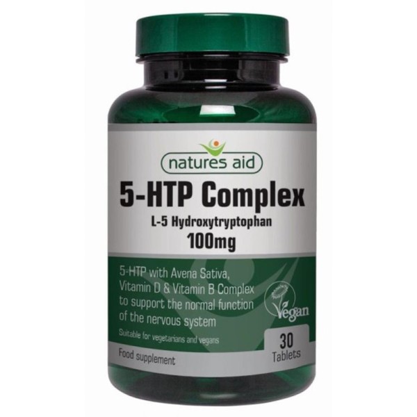 Natures Aid 5-HTP Complex 100mg 30 Tablets
