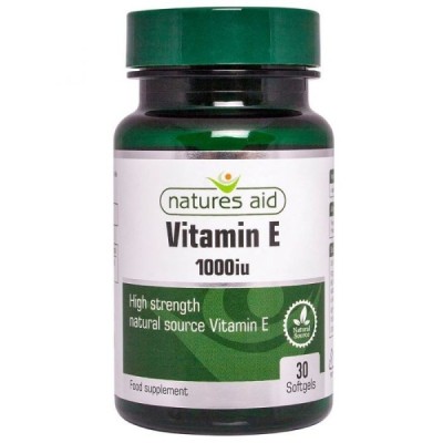 Natures Aid Vitamin E 1000iu Natural Form 30 Softgels
