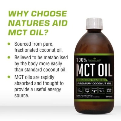 Natures Aid 100% Pure MCT Oil 500ml