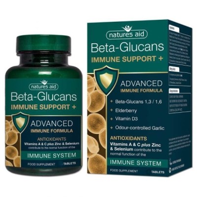 Natures Aid Beta-Glucans Immune Support+ 90 Tablets
