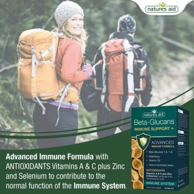 Natures Aid Beta-Glucans Immune Support+ 90 Tablets