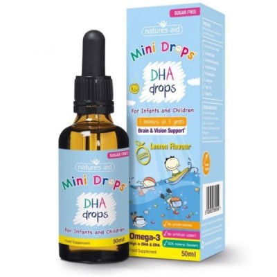 Natures Aid DHA Mini Drops for infants & children 50ml