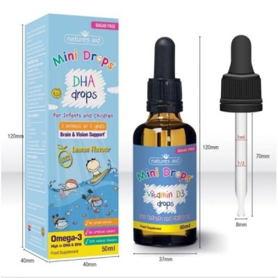 Natures Aid DHA Mini Drops for infants & children 50ml