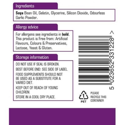 Natures Aid Garlic Pearls (Odourless) One-a-day 120 Softgels