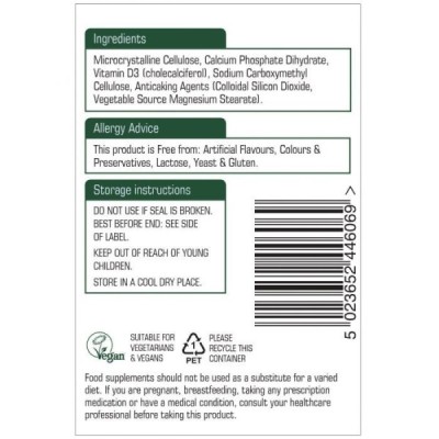 Natures Aid Vegan Vitamin D3 1000iu (25ug) 60 Tablets
