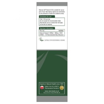 Natures Aid Vitamin E Oil 20000iu 50ml