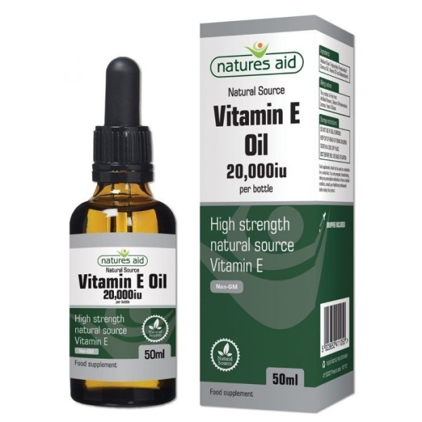 Natures Aid Vitamin E Oil 20000iu 50ml