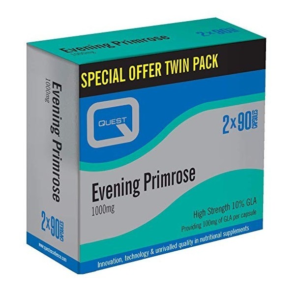 Quest Evening Primrose Oil 1000mg 2x90 Capsules