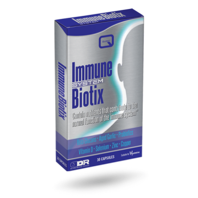 Buy Quest Immunebiotix 30 Capsules online from Mulberry Bush Wholefoods. UK Supplier of Vitamins Minerals Herbal & Holistic Supp