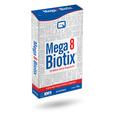 Buy Quest Mega8Biotix 30 Capsules online from Mulberry Bush Wholefoods. UK Supplier of Vitamins Minerals Herbal & Holistic Suppl