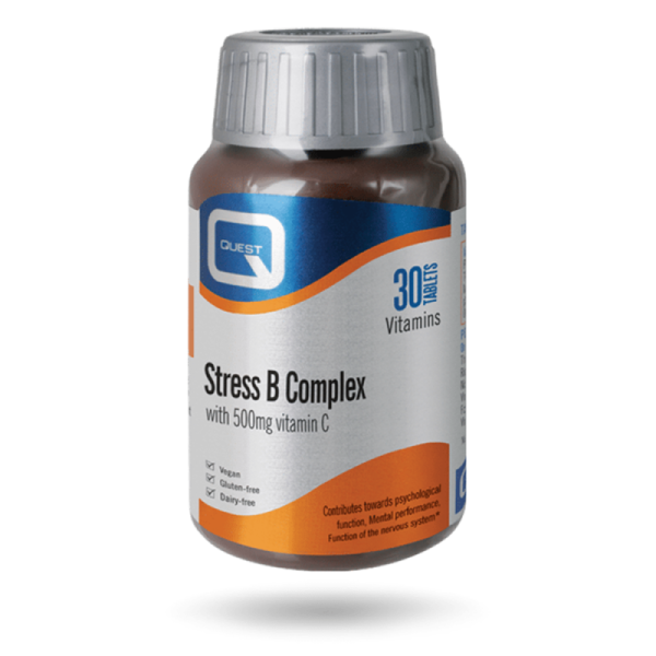 Quest Stress B Complex + 500mg Vit C 60 Tablets