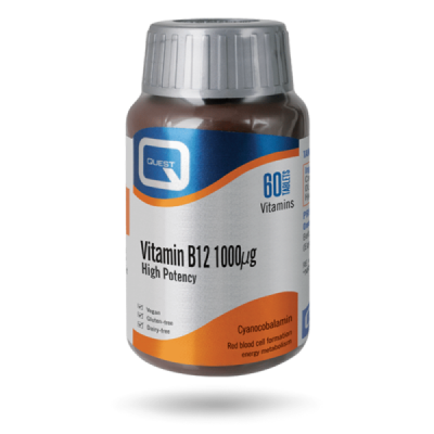 Buy Quest Vitamin B12 1000Mcg 90 Tablets online from Mulberry Bush Wholefoods. UK Supplier of Vitamins Minerals Herbal & Holisti