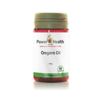 Buy Power Health Oregano Oil 25mg 60 capsules Supplements Online - UK Supplier