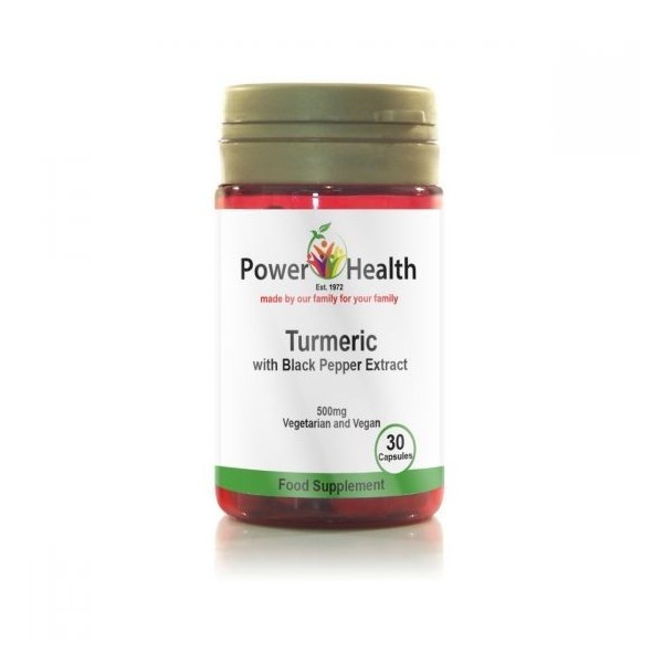 Power Health Turmeric 500mg with Black Pepper Capsules 90s