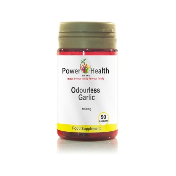 Power Health Odourless Garlic 2mg (500:1 equivalent to 1000mg) (One A Day) Capsules 90s