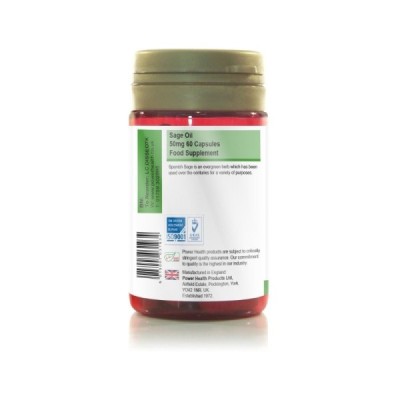 Buy Power Health Sage Oil 50mg 60 capsules Supplements Online - UK Supplier