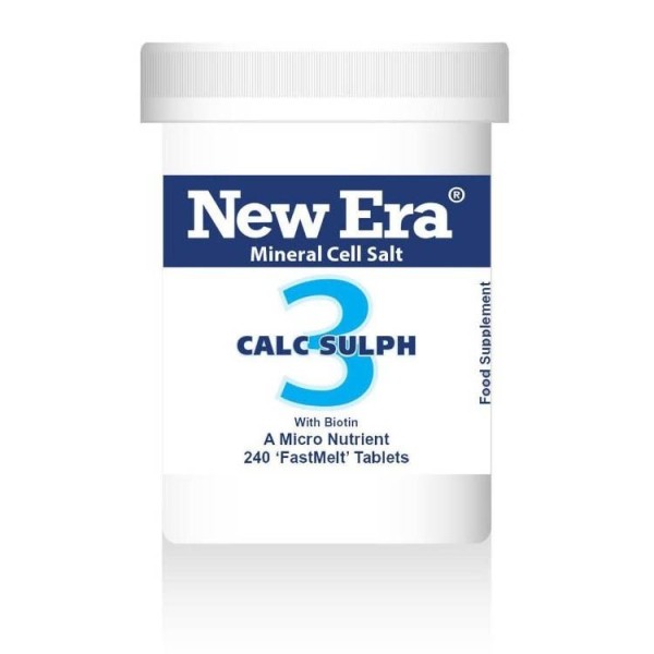 New Era No. 3 Calc. Sulph. (Calcium Sulphate) Tablets 240s