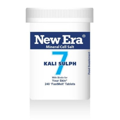 Buy New Era No. 7 Kali Sulph 240 Pillules (Potasium Sulphate) Supplements Online - UK Supplier