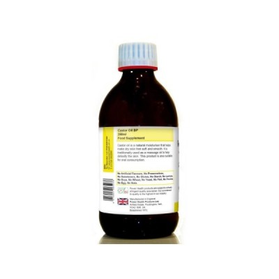 Buy Power Health Castor Oil Cold Pressed 250ml Supplements Online - UK Supplier