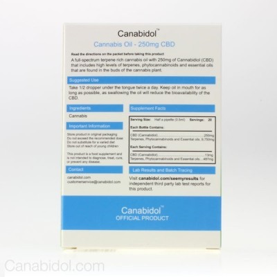 Buy Canabidol CBD Oil 250mg Drops 10ml Natural Herbal Remedies and Supplements Online − UK Supplier